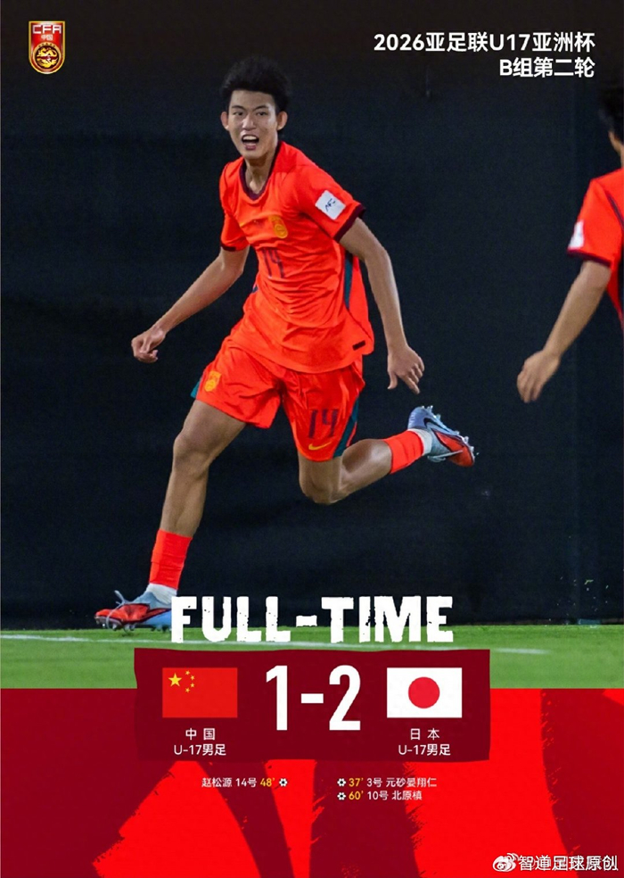 开云-U17中国1-2日本遭两连败 全场仅2次射正 教练用人引发巨大争议|潘朝伟|U17亚洲杯|球迷|国足|小组赛_新浪体育_新浪新闻